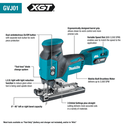 40V max XGT Brushless Cordless Barrel Grip Jig Saw Tool Only Alt 8 - Image