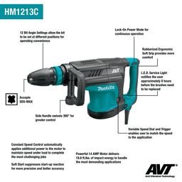 23 lb. SDS-MAX AVT Demolition Hammer Alt 3 - Image