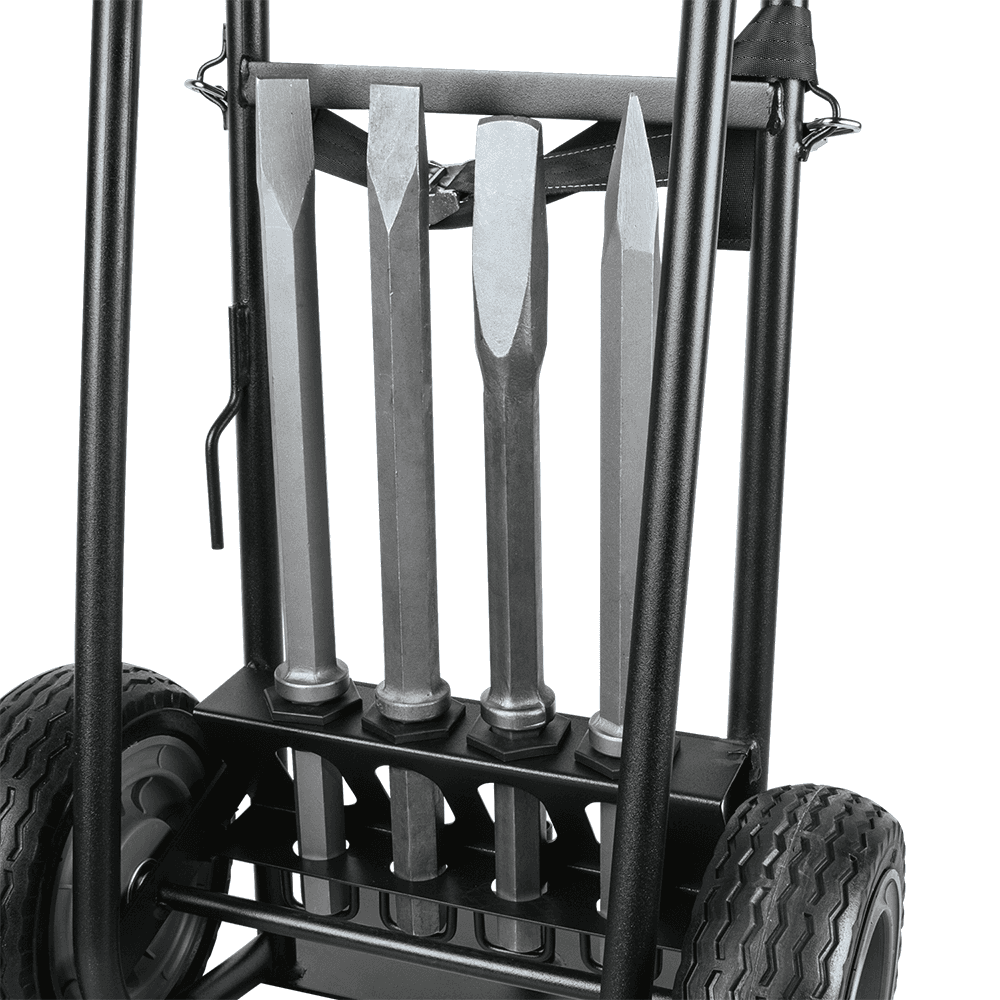 70 lb. AVT Breaker Hammer with Premium Cart, 1-1/8" Hex bits Alt 6 - Image