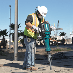 70 lb. Advanced AVT Breaker Hammer with Premium Hammer Cart, 1-1/8" Hex bits Alt 6 - Image