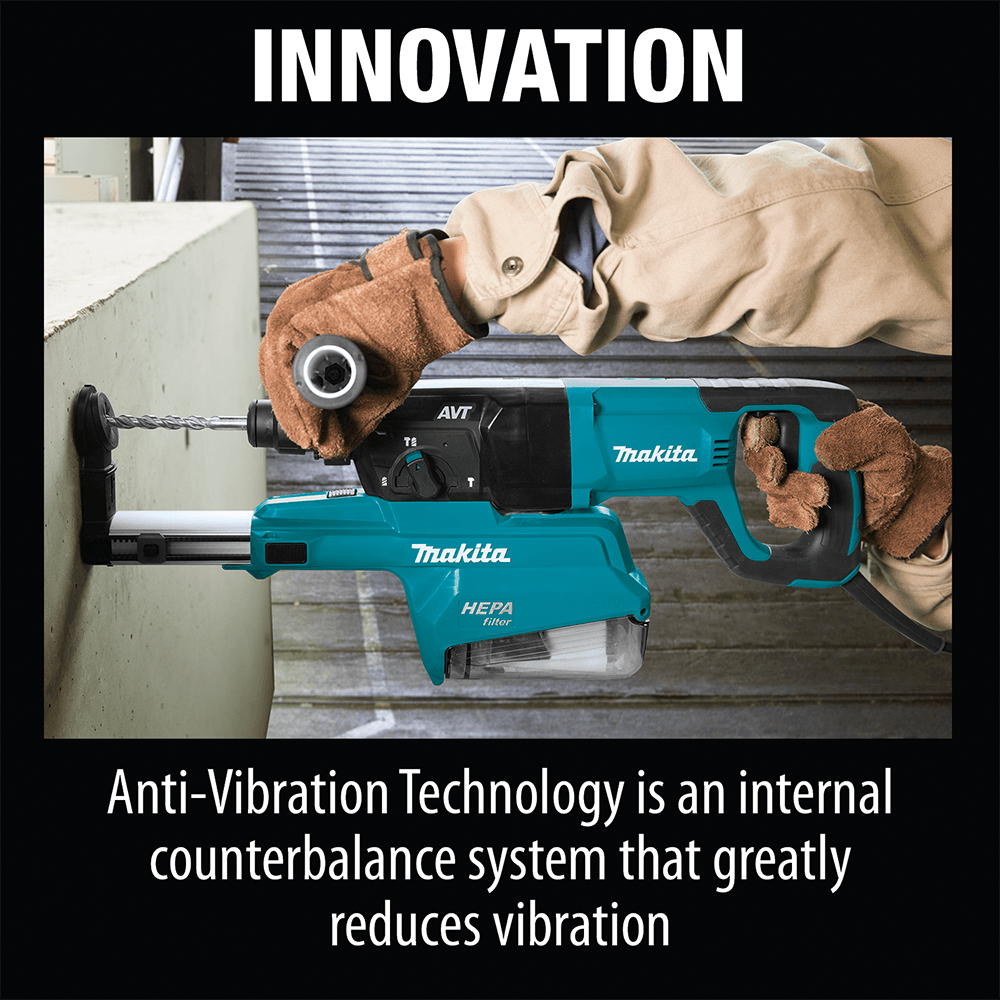1" SDS-PLUS AVT Rotary Hammer with HEPA Dust Extractor/D-Handle Alt 17 - Image