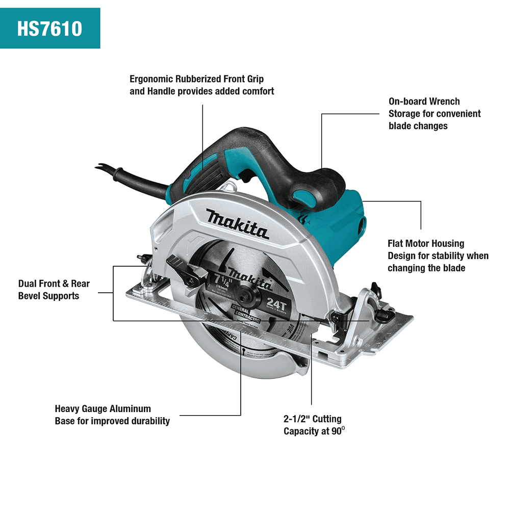 7-1/4" Circular Saw, 14 Amp Alt 7 - Image