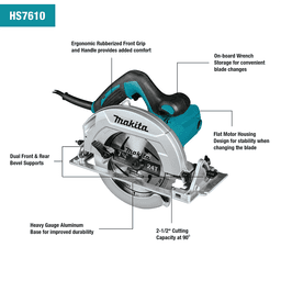 7-1/4" Circular Saw, 14 Amp Alt 7 - Image