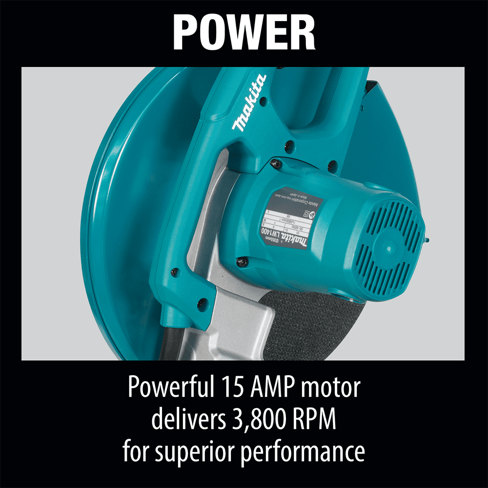 14" Cut-Off Saw/Angle Grinder with 4-1/2" Paddle Switch Alt 6 - Image