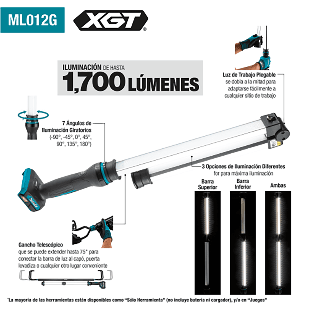 40V Max XGT Cordless L.E.D. Underhood Work Light, Light Only Alt 2 - Image