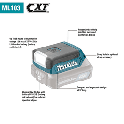 12V Max CXT Lithium‑Ion Cordless L.E.D. Flashlight Alt 1 - Image