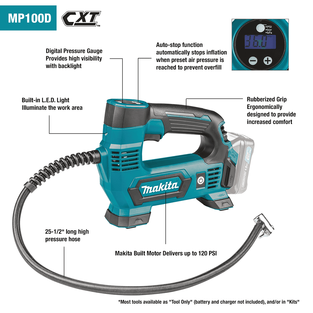 12V Max CXT Lithium-Ion Cordless Inflator Tool Only Alt 1 - Image