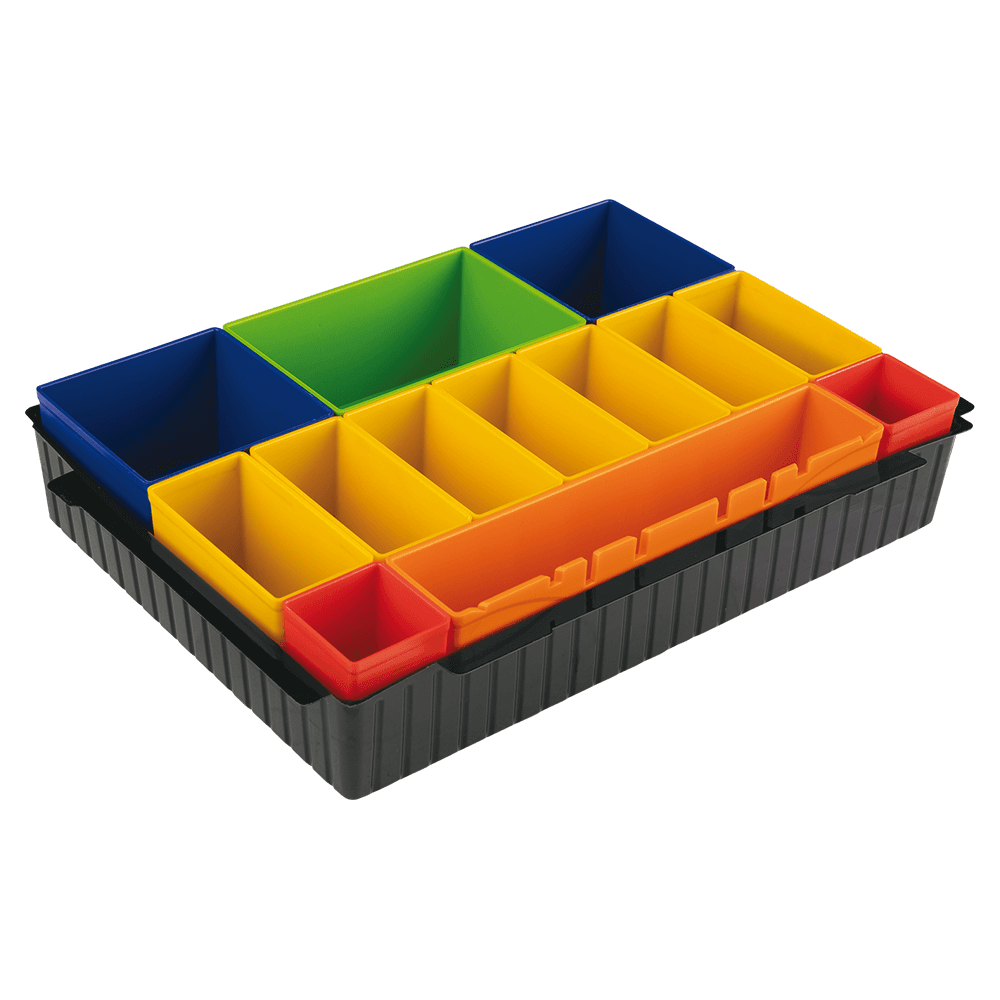 MAKPAC Interlocking Case Insert Tray with Colored Compartments/Foam Lid Alt 3 - Image