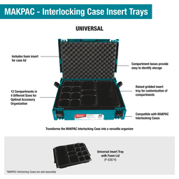MAKPAC Interlocking Case Universal Insert Tray with Foam Lid Alt 4 - Image
