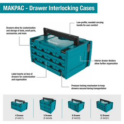 MAKPAC 6 Drawer Interlocking Case Alt 2 - Image