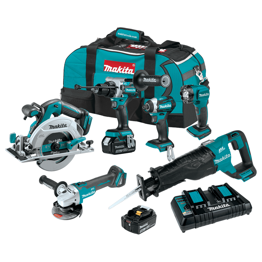 18V LXT Lithium-Ion Brushless Cordless 6-Piece Combo Kit (5.0Ah) Main - Image