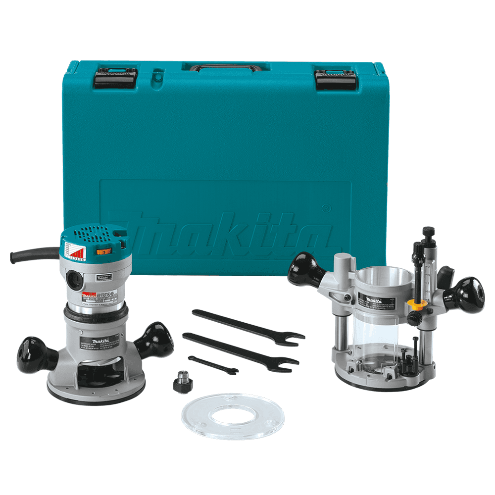 All-ball bearing construction Makita RF1101 Router Kit