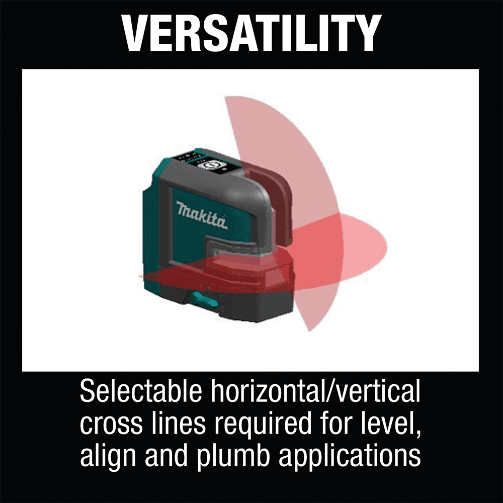 12 V Max CXT Lithium-Ion Cordless Self-Leveling Cross-Line Red Beam Laser Tool Only Alt 15 - Image