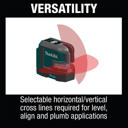 12 V Max CXT Lithium-Ion Cordless Self-Leveling Cross-Line Red Beam Laser Tool Only Alt 15 - Image
