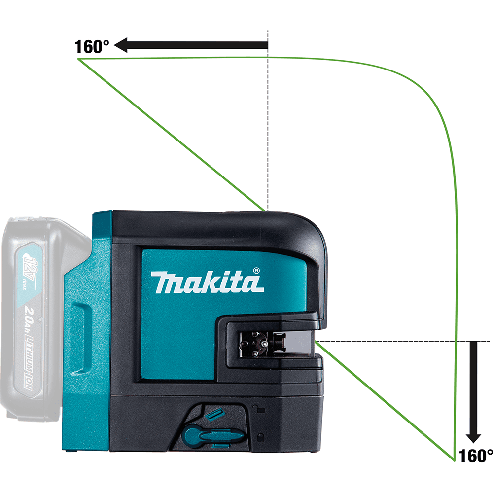 12 V Max CXT Lithium-Ion Cordless Self-Leveling Cross-Line Green Beam Laser Tool Only Alt 13 - Image