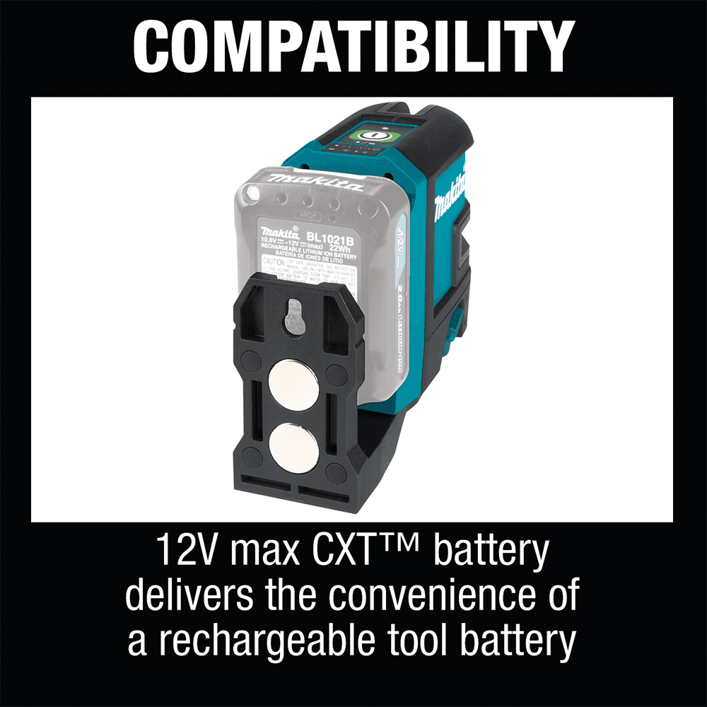 12 V Max CXT Lithium-Ion Cordless Self-Leveling Cross-Line Green Beam Laser Tool Only Alt 19 - Image