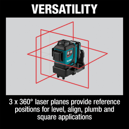 12 V max CXT Lithium-Ion Cordless Self-Leveling 360° 3-Plane Red Laser Kit (2.0Ah) Alt 14 - Image