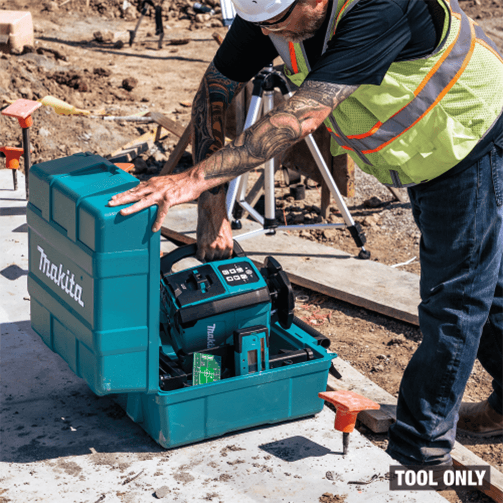 18V LXT Lithium-Ion Green Exterior Dual Slope 360° Rotary Laser with Case, Tool Only Alt 30 - Image