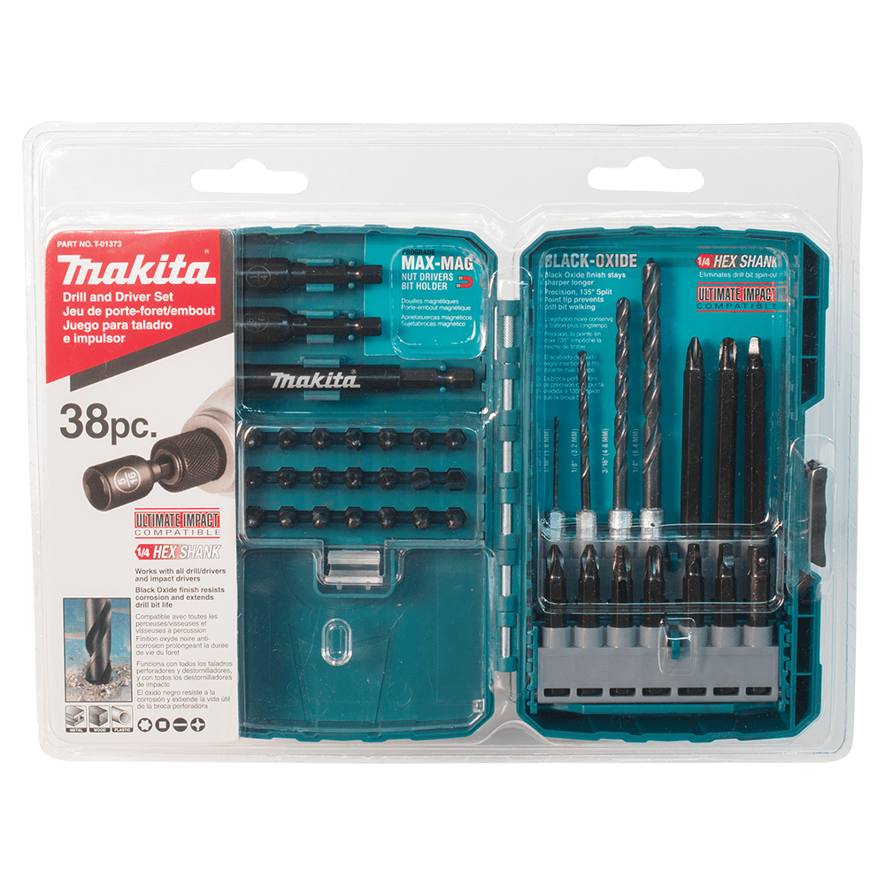 38-Piece Impact Drill/Driver Bit Set, 1/4" Shank Alt 1 - Image
