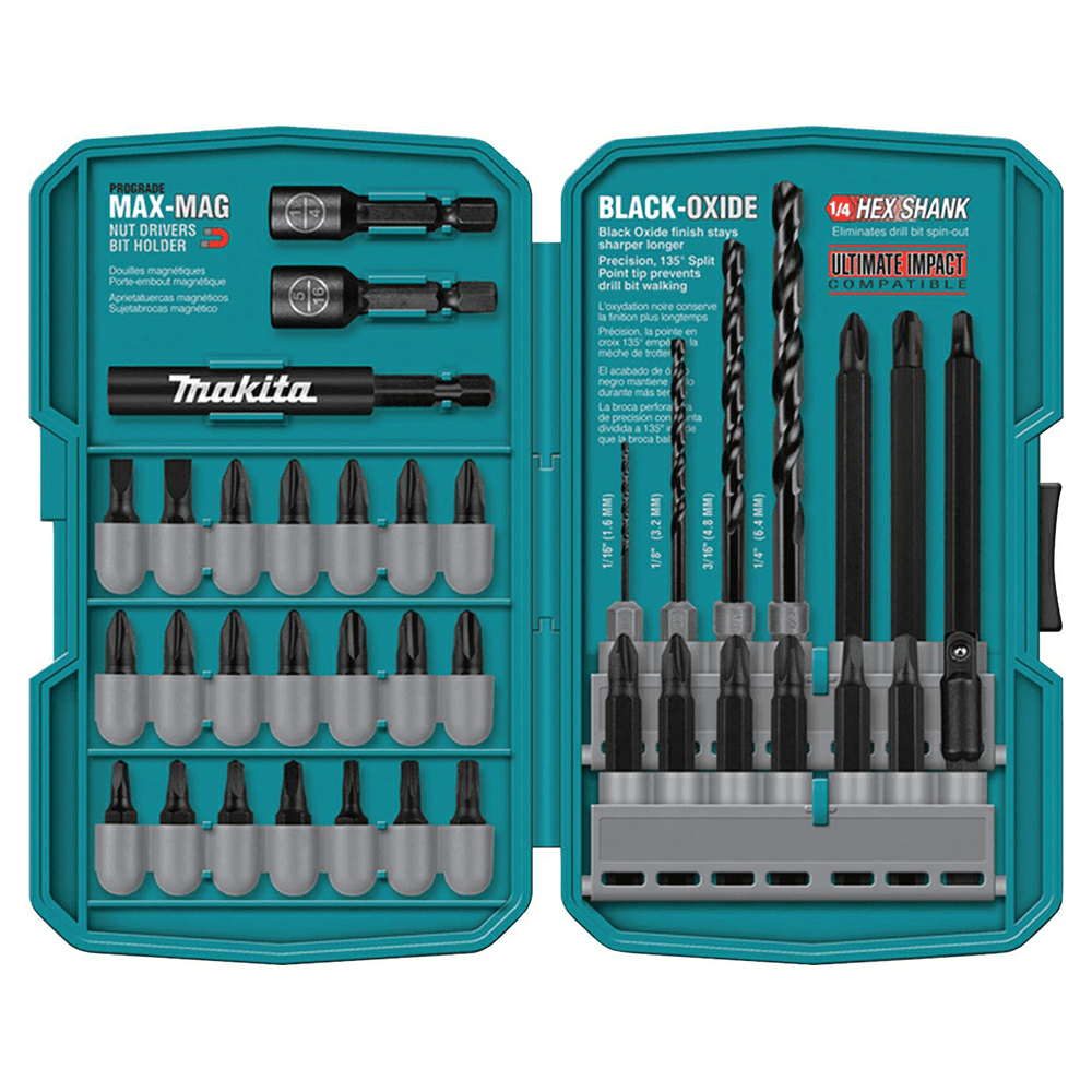 38-Piece Impact Drill/Driver Bit Set, 1/4" Shank Main - Image