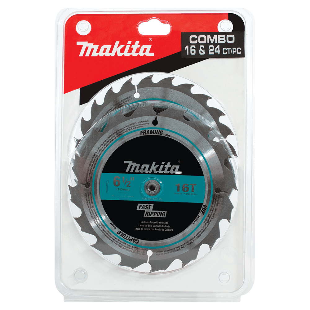 6-1/2" 2-Piece Ultra-Thin Kerf Circular Saw Blade Set Alt 1 - Image