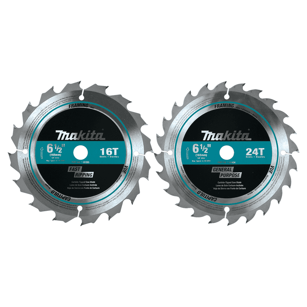 6-1/2" 2-Piece Ultra-Thin Kerf Circular Saw Blade Set Main - Image
