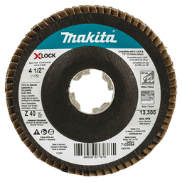 4-1/2" 40 Grit Grinding/Polishing Flap Disc Main - Image