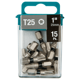 T25 x 1" Impact XPS Torx Drive Insert Bit (15/Pack) Main - Image
