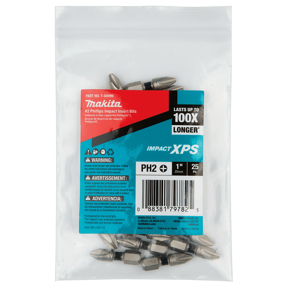 #2 x 1" Impact XPS Phillips Drive Insert Bit (25/Pack) Alt 2 - Image