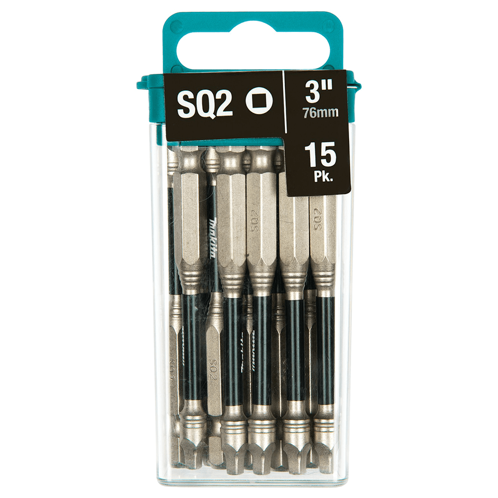 #2 x 3" Impact XPS Square Drive Power Bit, 1/4" Shank (15/Pack) Main - Image