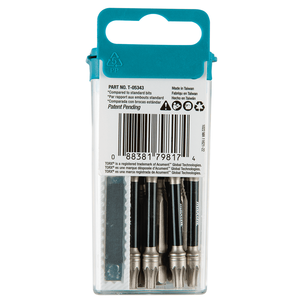 T25 x 3" Impact XPS Torx Drive Power Bit (15/Pack) Alt 1 - Image