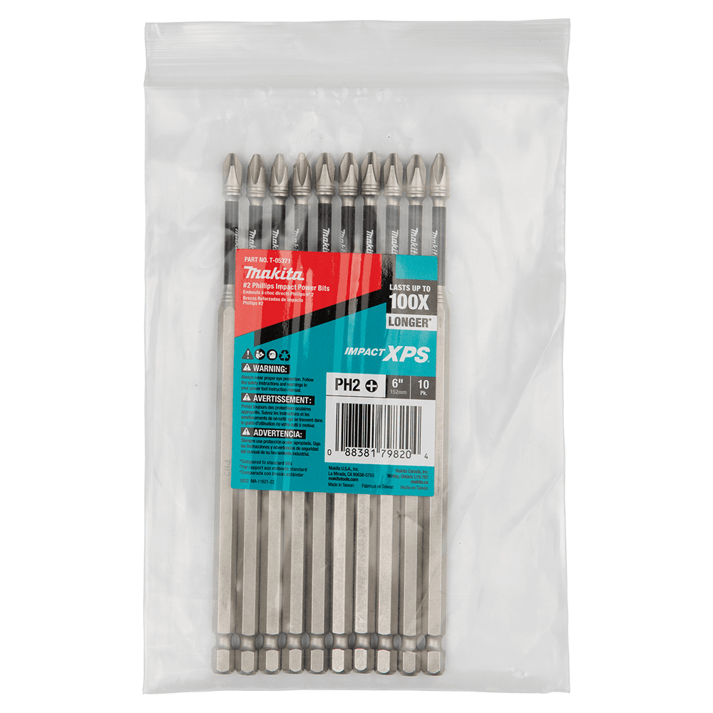 #2 x 6" Impact XPS Phillips Drive Power Bit (10/Pack) Main - Image