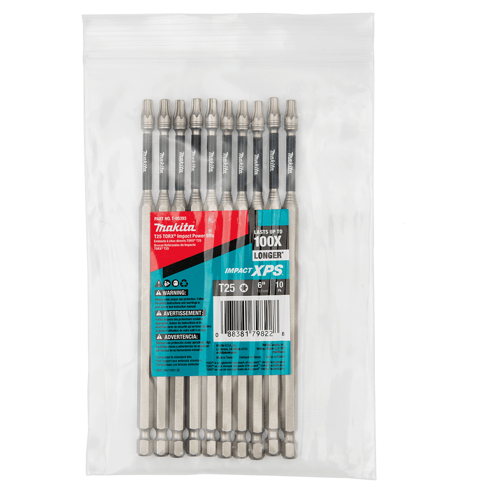 T25 x 6" Impact XPS Torx Drive Power Bit (10/Pack) Main - Image