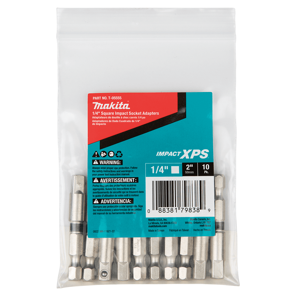 1/4" x 2" Impact XPS Phillips Drive Socket Adapter (10/Pack) Main - Image