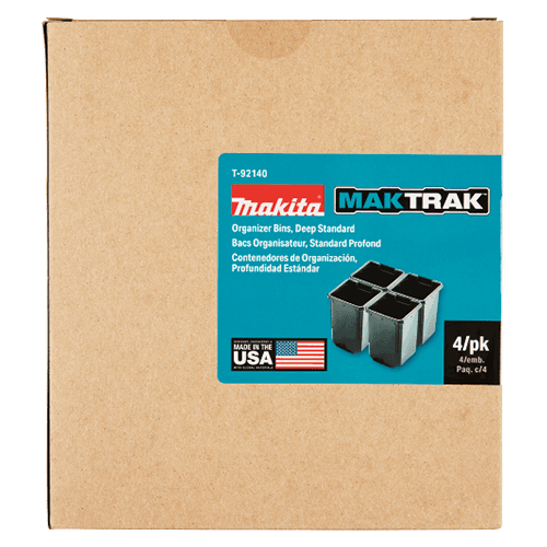 MAKTRAK Organizer Bin Set, Deep Standard (4/Pack) Alt 1 - Image
