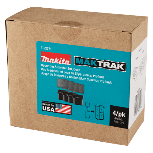 MAKTRAK Upper Bin and Divider Set, Deep Standard (4/Pack) Alt 3 - Image