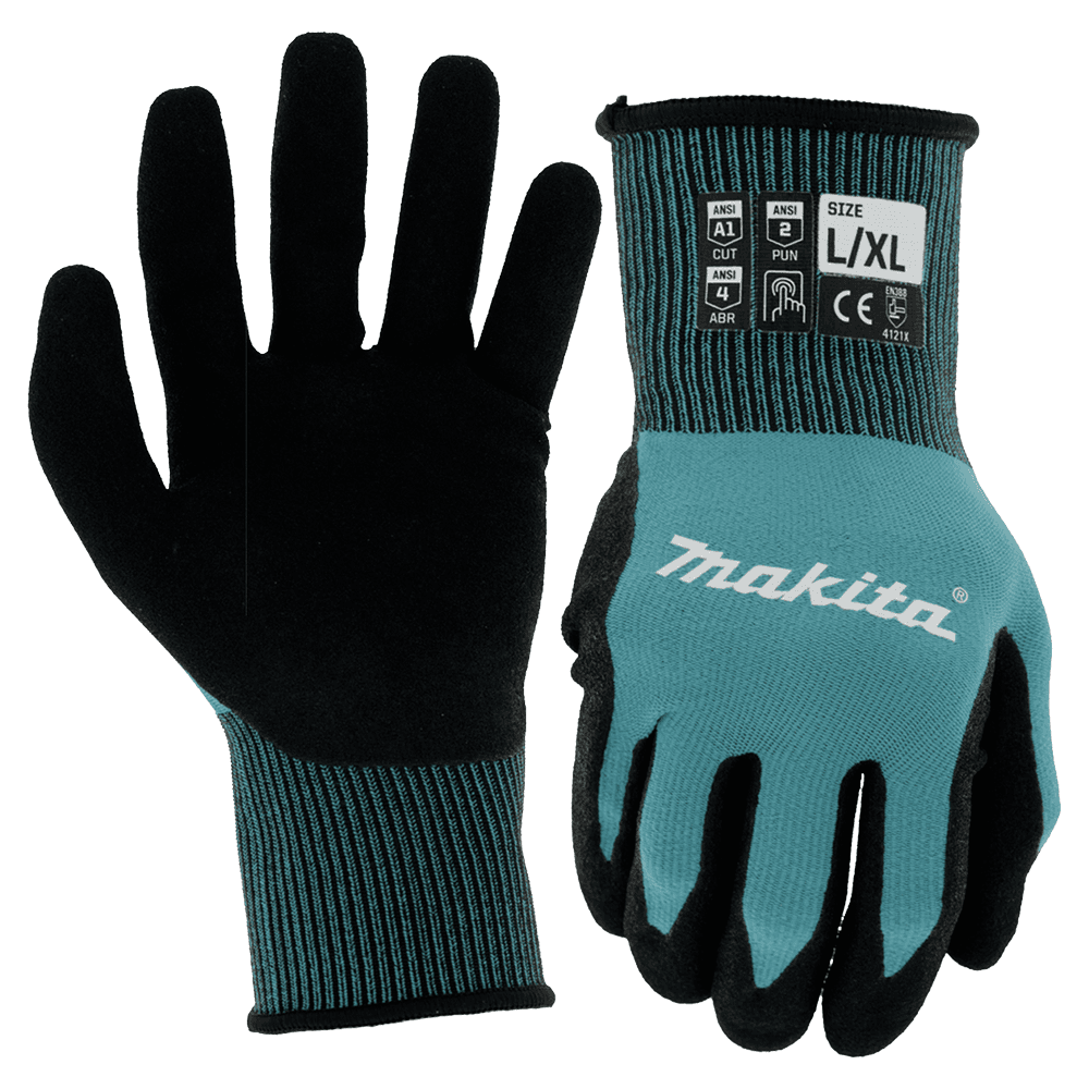 Large/Extra-Large FitKnit Cut Level 1 Nitrile Coated Dipped Gloves Main - Image