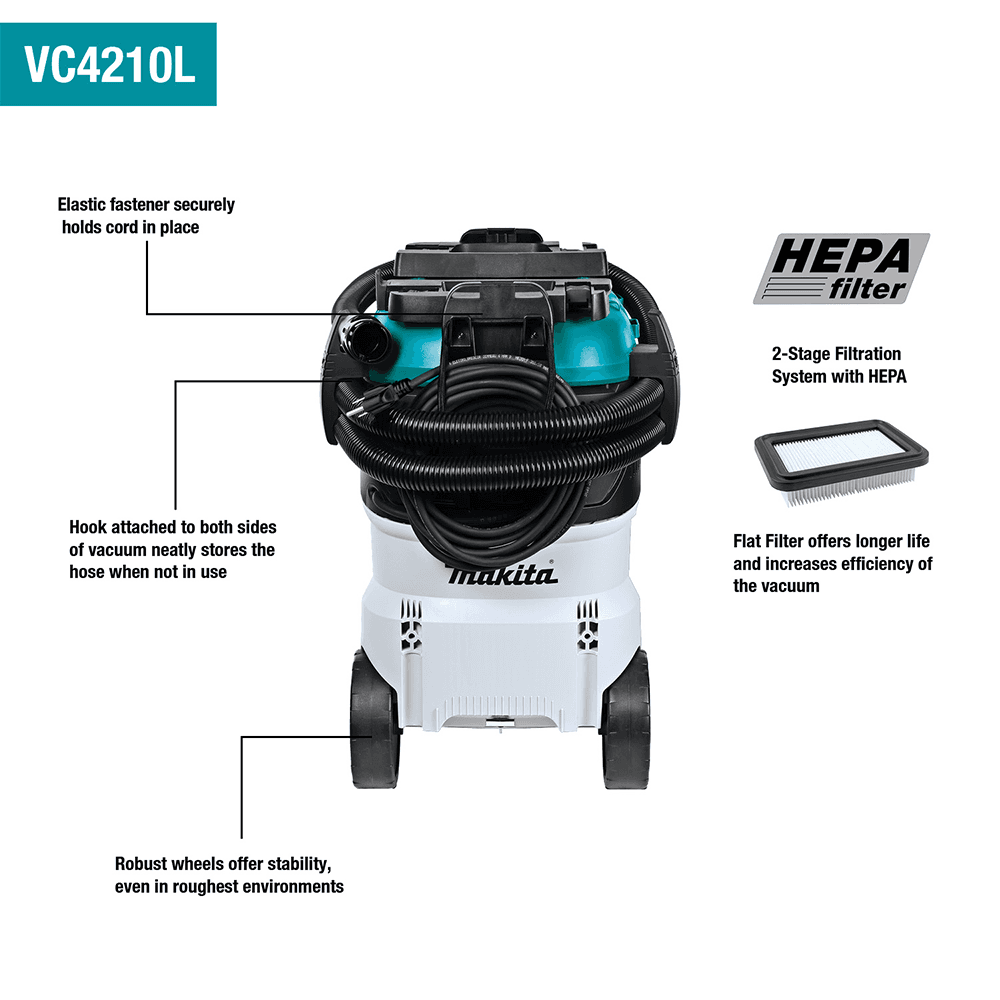 11 Gallon Wet/Dry HEPA Filter Dust Extractor/Vacuum with AWS Capable Alt 2 - Image
