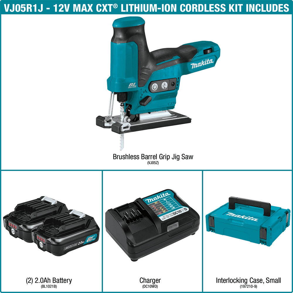 12V Max CXT Lithium-Ion Brushless Cordless Barrel Grip Jig Saw Kit (2.0Ah) Alt 5 - Image