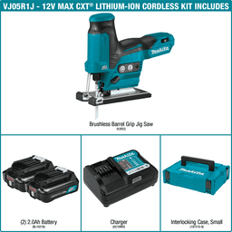 12V Max CXT Lithium-Ion Brushless Cordless Barrel Grip Jig Saw Kit (2.0Ah) Alt 5 - Image