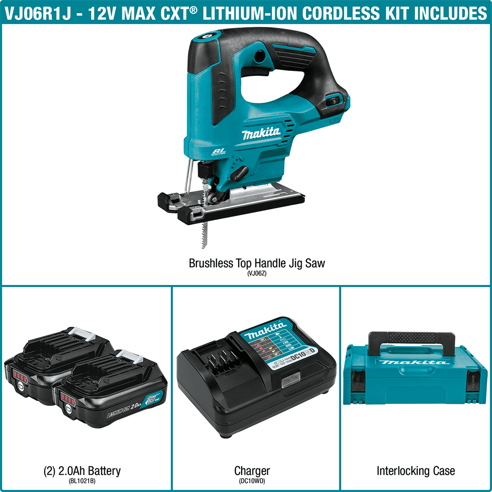 12V Max CXT Lithium-Ion Brushless Cordless Top Handle Jig Saw Kit (2.0Ah) Alt 6 - Image