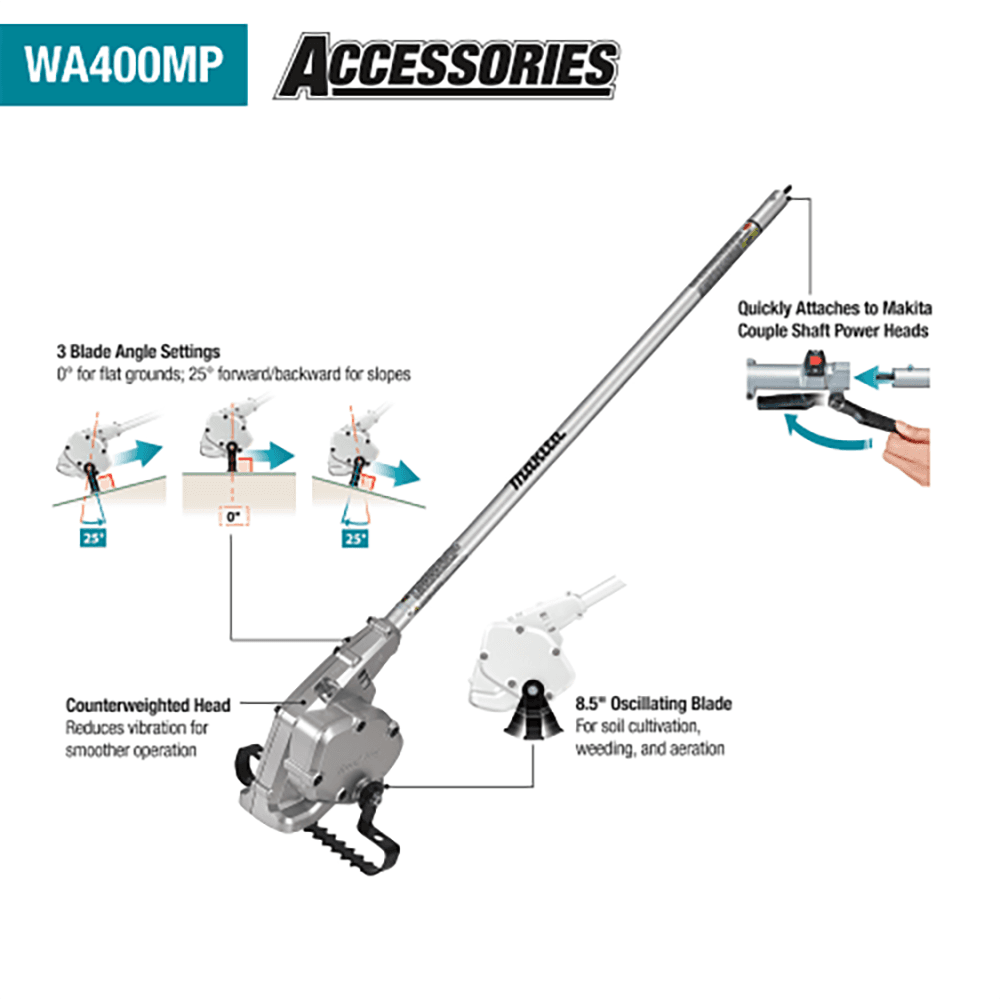 Cultivator Hoe Weeding Couple Shaft Attachment Alt 1 - Image