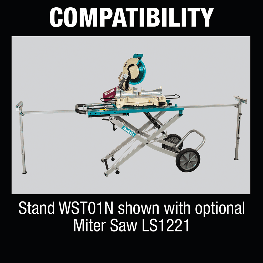 Large Rising Base Miter Saw Stand Alt 10 - Image