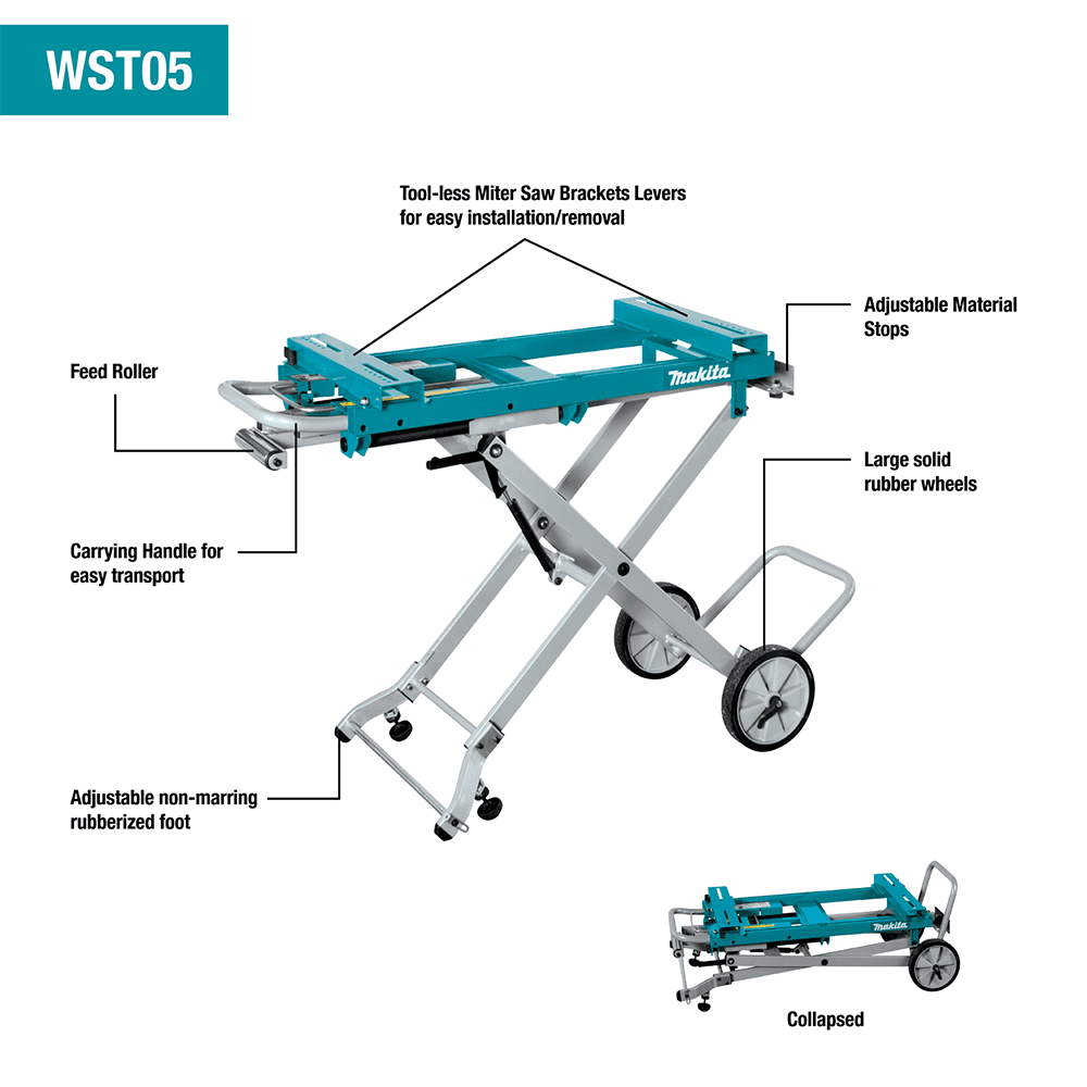 Portable Rise Miter Saw Stand Alt 1 - Image