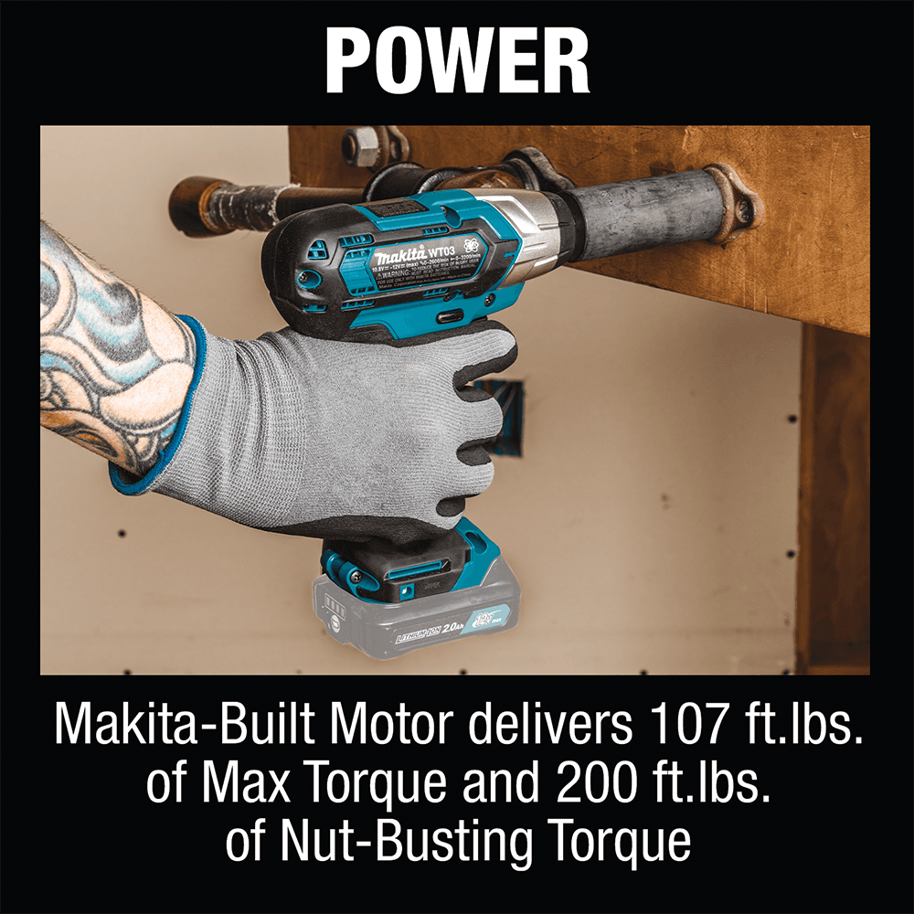 12 V max CXT Lithium-Ion Cordless 1/2" Square Drive Impact Wrench Tool Only Alt 8 - Image