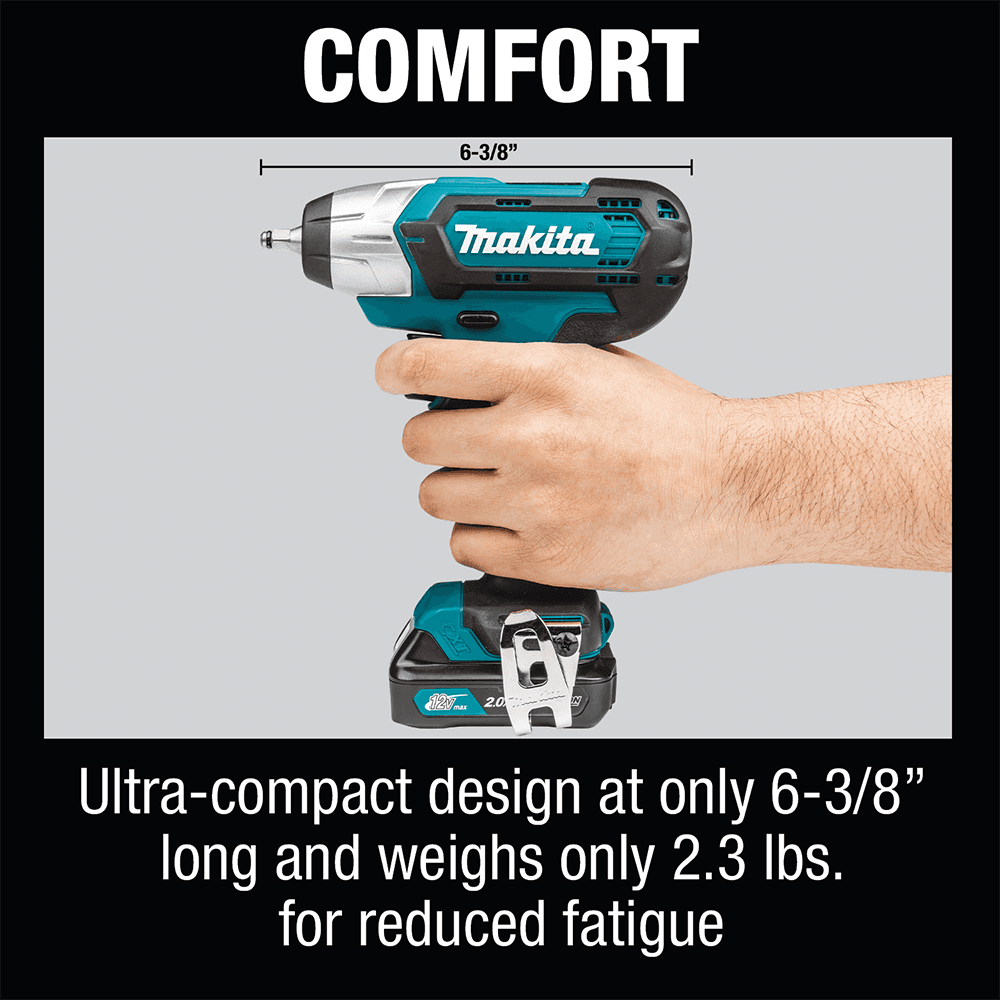 12 V max CXT Lithium-Ion Cordless 1/4" Impact Wrench Kit (2.0Ah) Alt 14 - Image