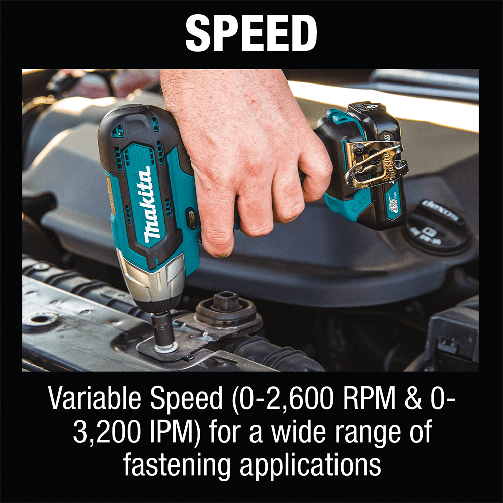 12 V max CXT Lithium-Ion Cordless 1/4" Impact Wrench Kit (2.0Ah) Alt 16 - Image