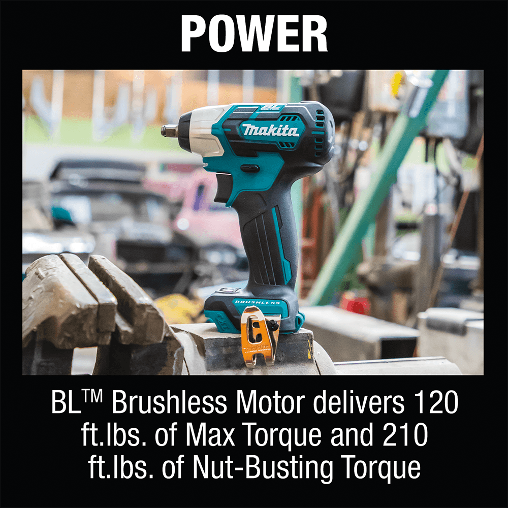 12 V max CXT Lithium-Ion Brushless Cordless 3/8" Square Drive Impact Wrench Tool Only Alt 13 - Image