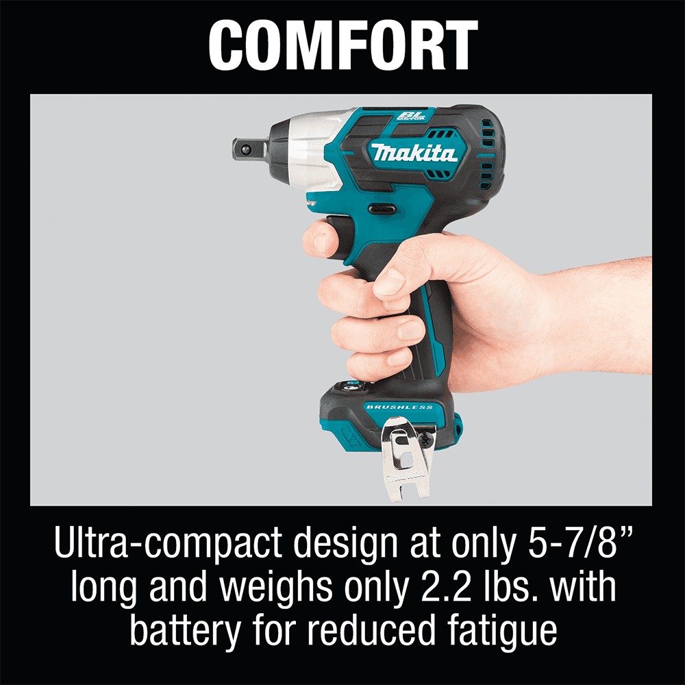 12 V max CXT Lithium-Ion Brushless Cordless 1/2" Square Drive Impact Wrench Tool Only Alt 11 - Image