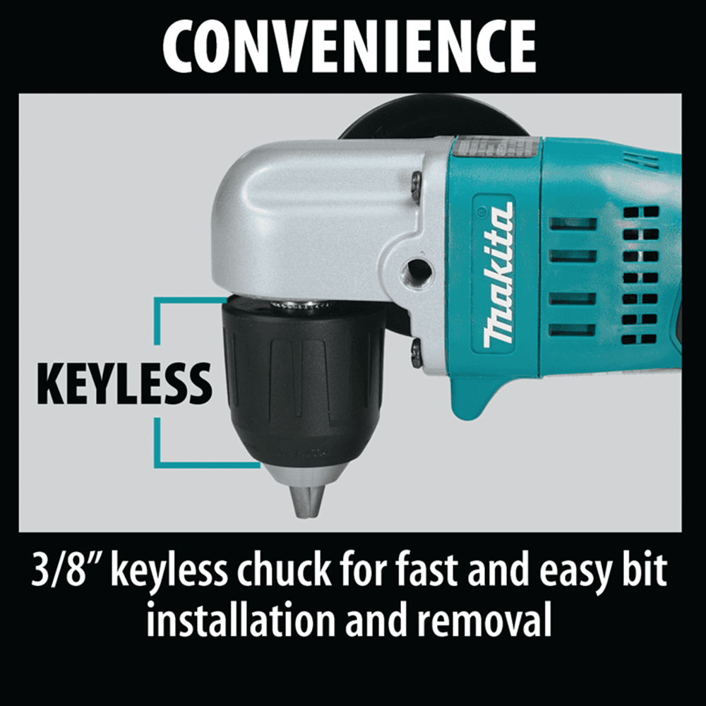 Makita 18V X2 LXT Cordless Angle Drill Kit with 3/8" Keyless Chuck